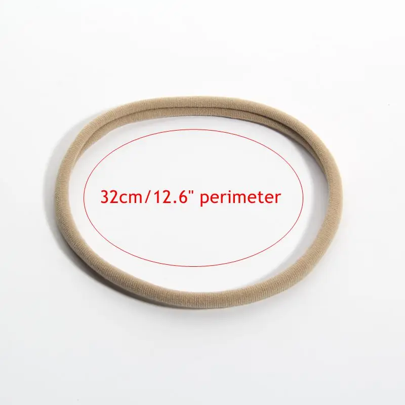 40 Stück/Set 10 cm Durchmesser Nylon-Stirnband Elastisches Haaraccessoire 32 cm Umfang Boutique-Haarband Dehnbarer Kopfwickel – Detail 1
