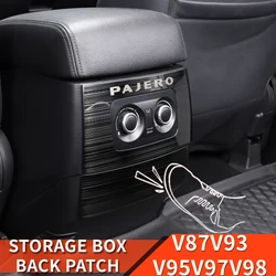 For Mitsubishi Pajero accessories v87v93v97central storage box back cover Pajero io Full Pinin Montero Modification Decoration