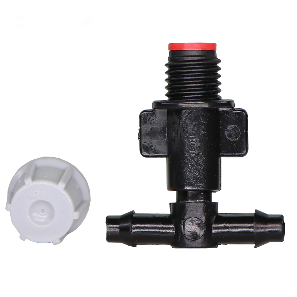 20PCS Adjustable Garden Drip Irrigation Misting Nozzles Dripper Sprayer 360° Atomization Sprinkler with 4/7mm Tee Barb Connector