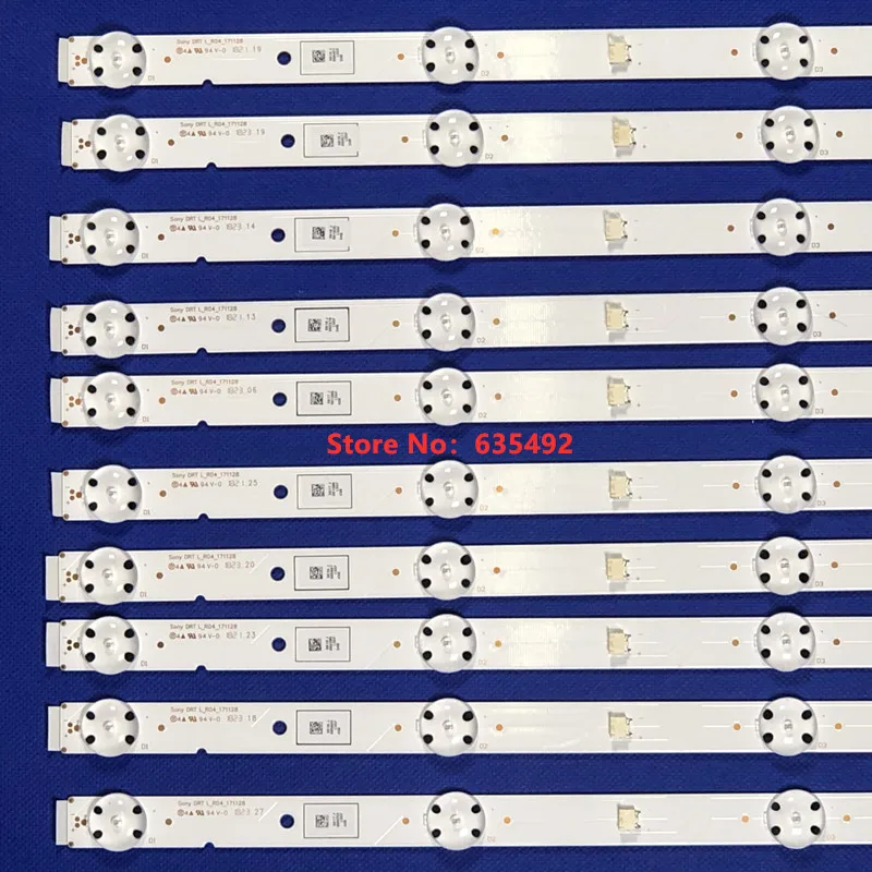 10PCS LED-achtergrondverlichtingstrip SVG550AS1 KD-55XF7003 KD-50XF7004 KD-55XF7096 KD-55X750F KD-55X705F KD-55X8000G S ony DRT L_R04_ 171128