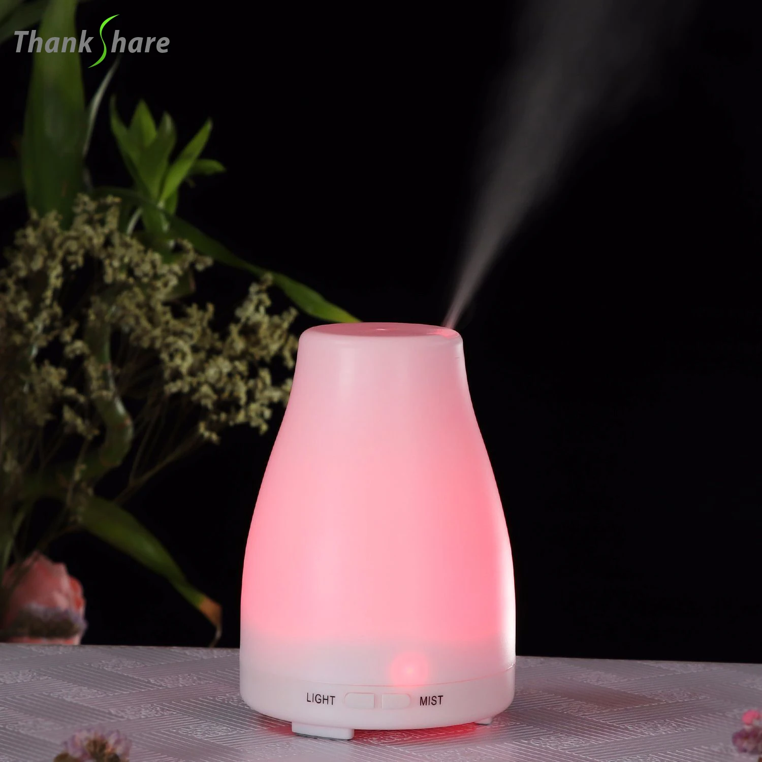 THANKSHAR  7Color LED Aroma Diffusor Aromatherapy Ultrasonic Air Humidifier Essential Oil Diffuser Mist Maker for office home