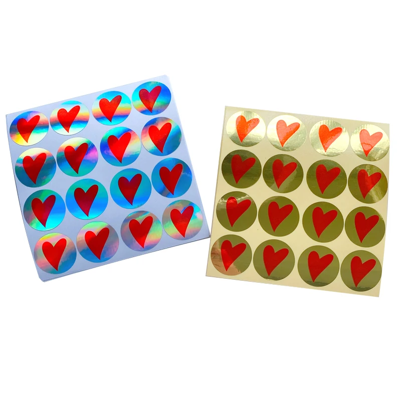 160 Stück/Los Runde Herz-Geschenk-Siegel-Etiketten, selbstklebende Kraftpapier-Siegel-Aufkleber für Backwaren, lustige DIY-Arbeiten – Detail 6
