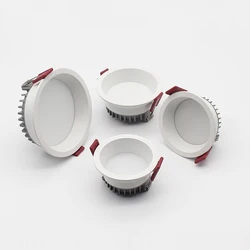 Dimmable Recessed Anti Glare LED Downlights 9W/12W/15W/20W LED Ceiling Spot Lights AC85~265V Background Lamps Indoor Lighting