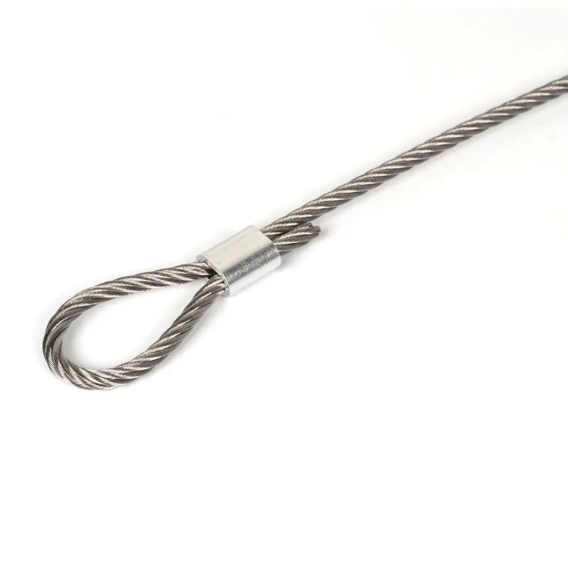 0.5mm-4mm, cavo in acciaio inossidabile 10-100m, cavo metallico, lenza morbida da pesca, imbracatura antiruggine di sollevamento