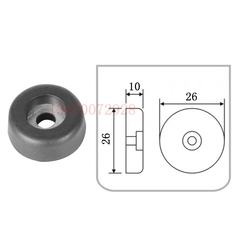 Kroywach Rubber Voeten Voor Speaker Kasten En Flightcase 26X10MM