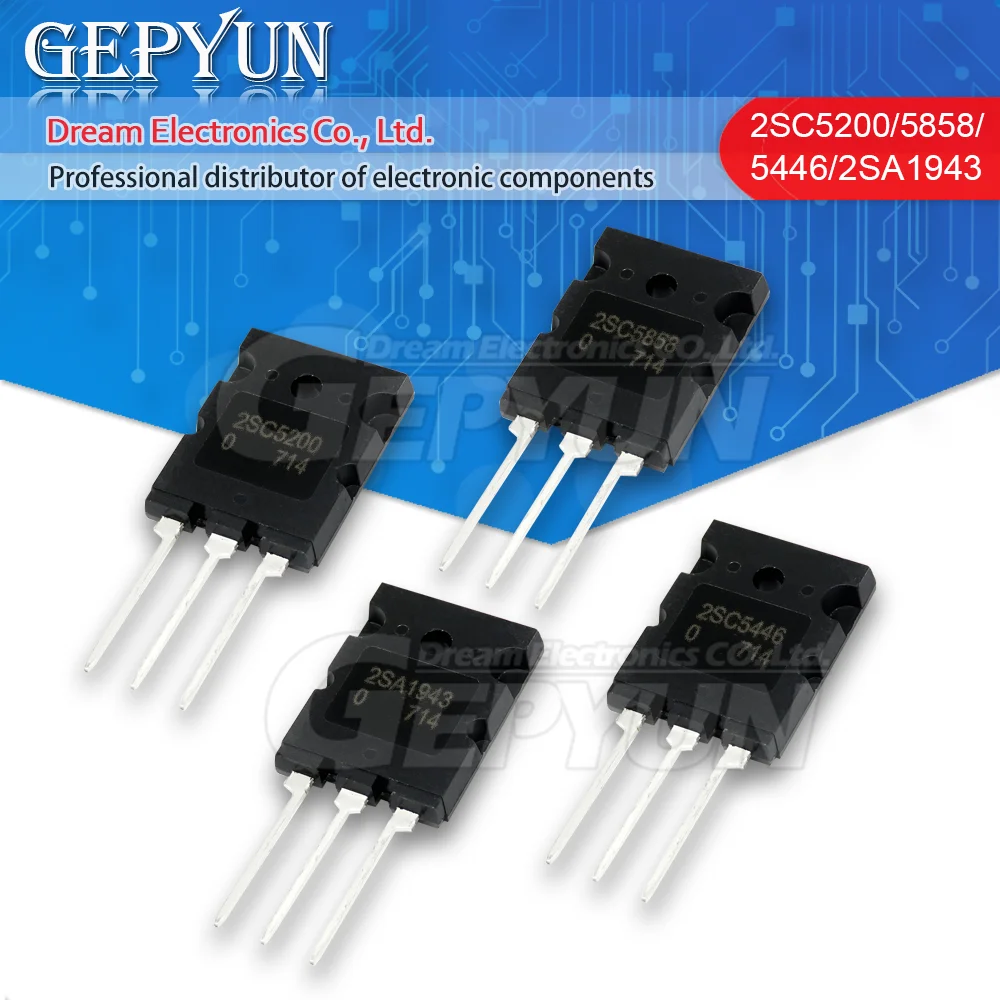 5PCS 2SC5200 TO-3P C5200 TO-3PL 5200 2SA1943 2SC3998 A1943