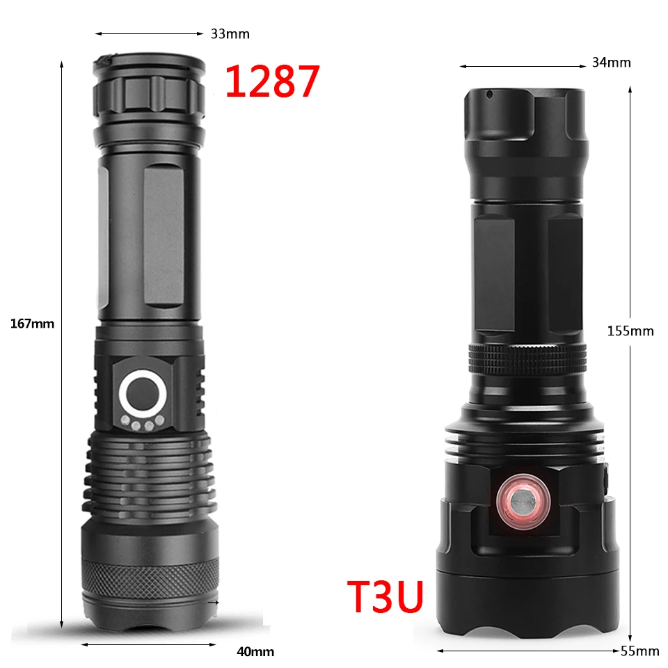 XHP90.2 High Quality Ultra Bright Tactical Led Flashlight Powerful Torch Usb Rechargeable 18650 26650 Battery Waterproof Lantern