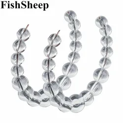 FishSheep New Clear Acrylic Ball Hoop Earrings For Women Big Circle Transparent Beads Large Hoops Earring Fashion Jewelry Gifts