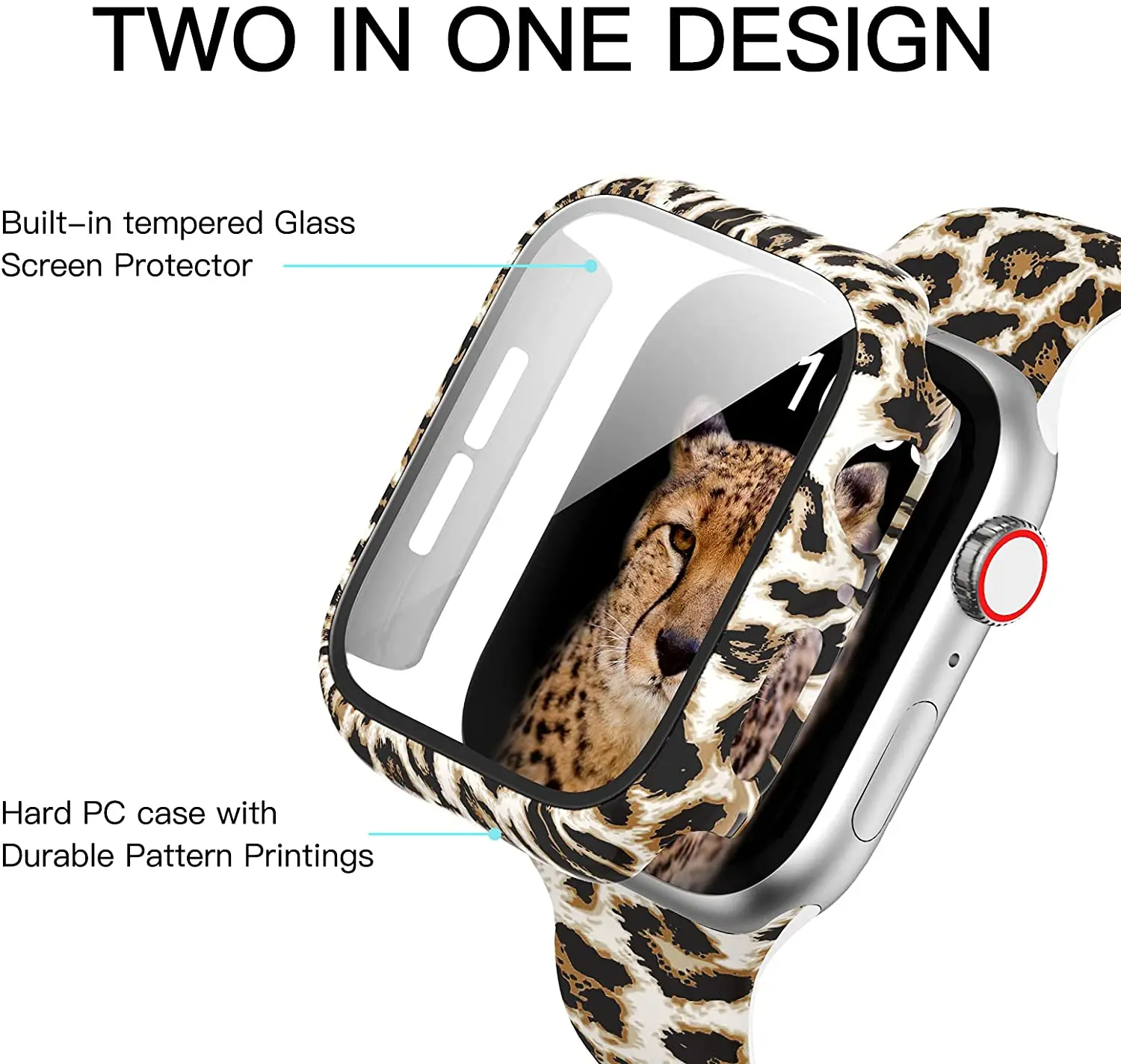 Glass+case pro jablko hodinky 44mm 40mm 42mm 38mm, plný obal natvrdo PC tlumič ochranný formulovat pro iwatch řada SE/6/5/4/3/2/1