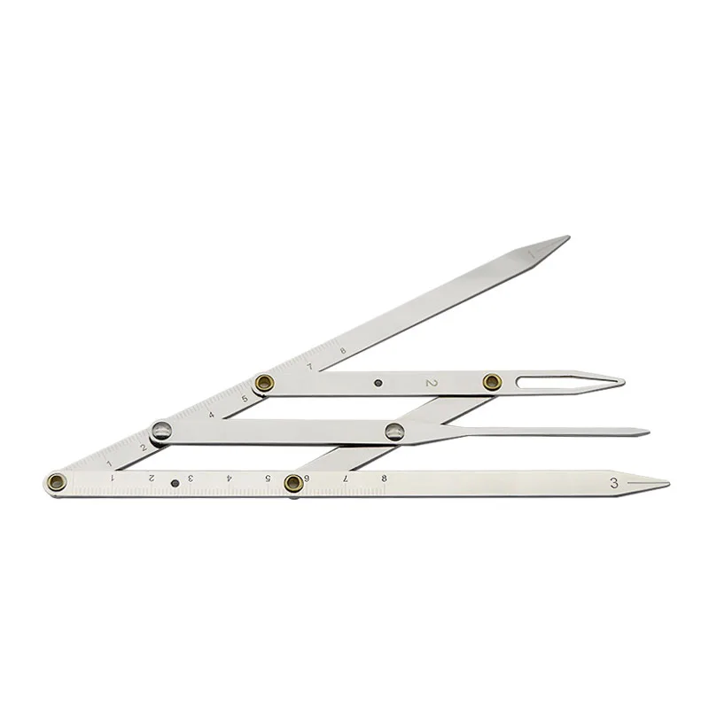 Golden Ratio Calipers Microblading Eyebrow Ruler with Flexible Removable Reusable Stainless Steel Ruler Eyebrow Calipers Measure