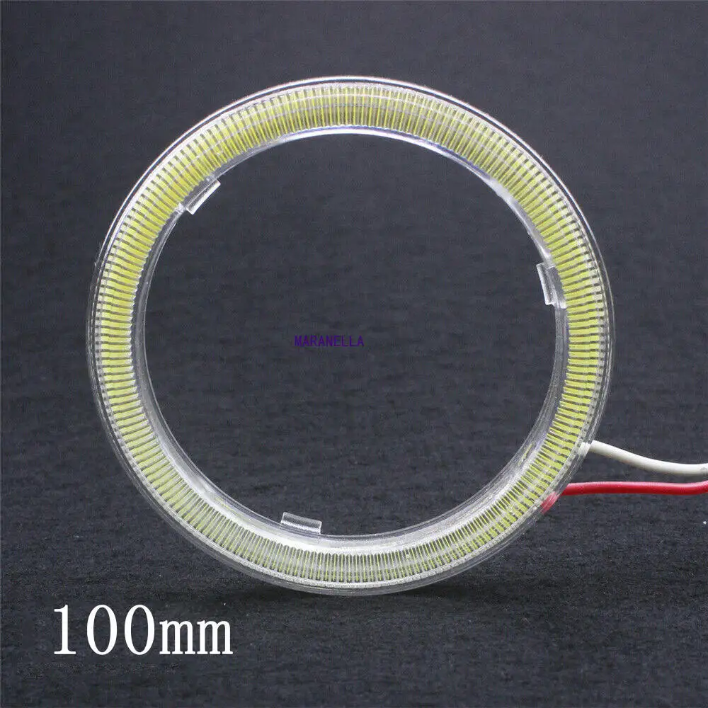 1pcs 60mm/70MM/80mm /90MM/100mm/110MM/120mm White COB Angel Eyes Halo Car LED Light Ring DRL Halo Headlight Lamp