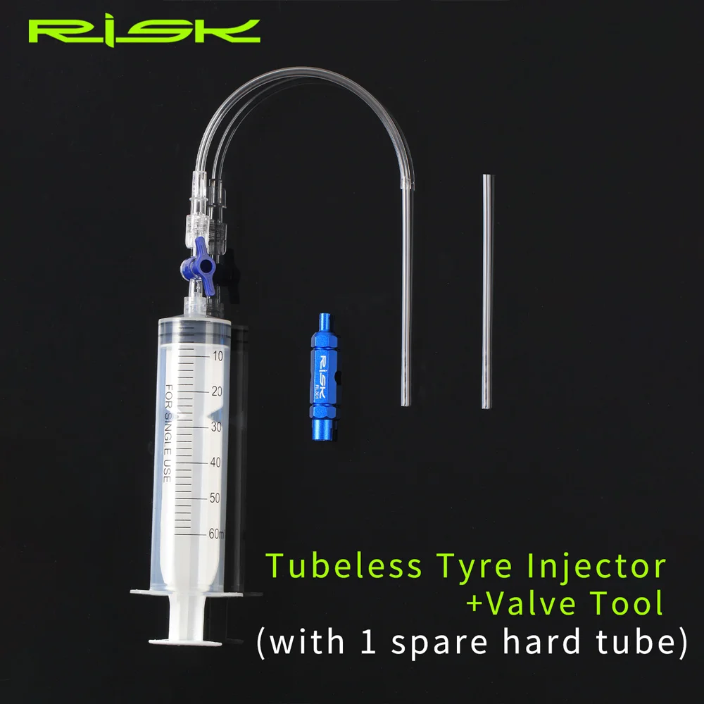 RISK Tubeless Tyre Injector Bicycle Sealant Injection Tool for Mtb Road Bike Accessories Valve Tool RL225