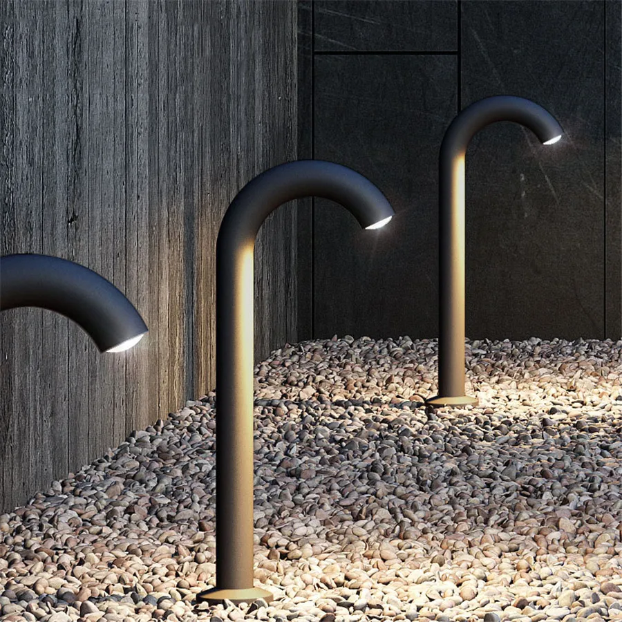 

IP68 10W Outdoor Garden Water Faucet Light Landscape Pathway COB Lawn Spotlight Courtyard Villa Aluminum Pillar Bollard Light