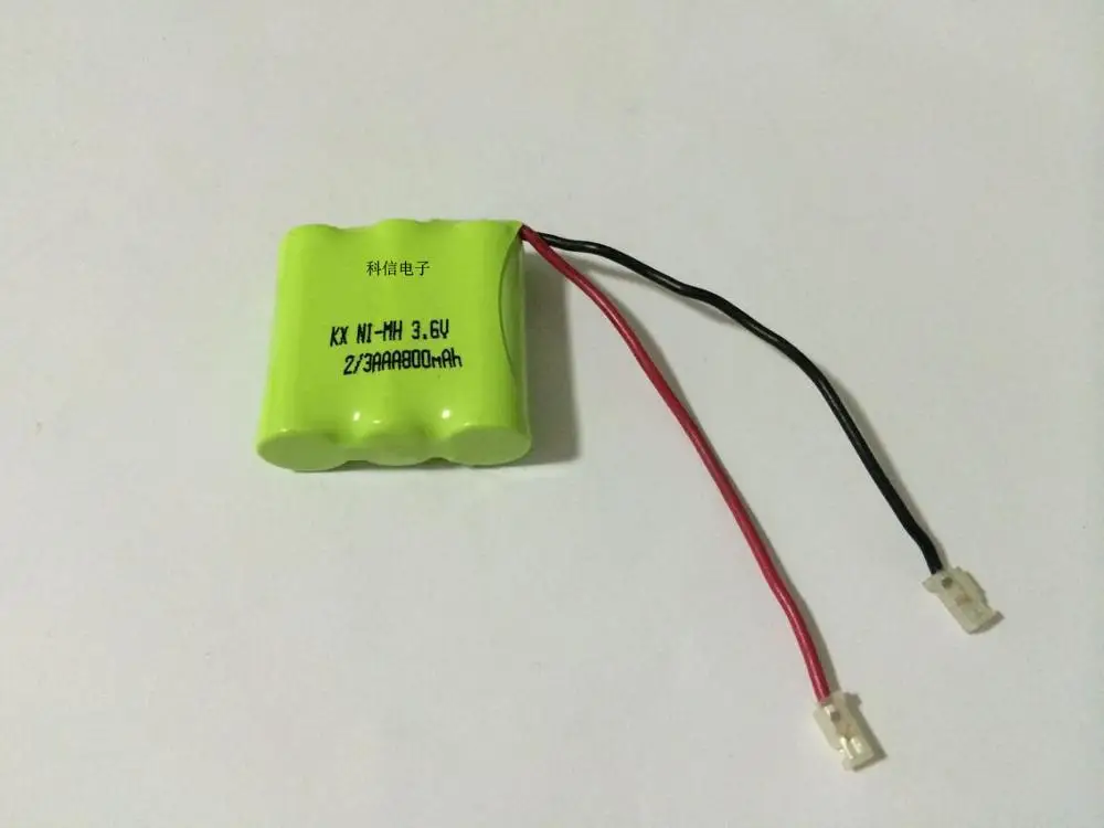 MasterFire 4 개/몫 새로운 Ni-MH 2/3AAA 3.6V 800mAh 2/3 AAA 배터리 무선 전화 용 플러그가있는 충전식 NiMH 배터리 팩