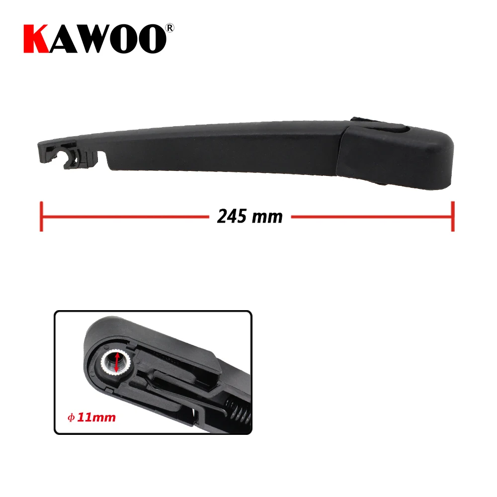 KAWOO Car Rear Wiper Blade Blades Back Window Wipers Arm For KIA Carens Hatchback (2013-2016) 280mm Auto Windscreen Blades