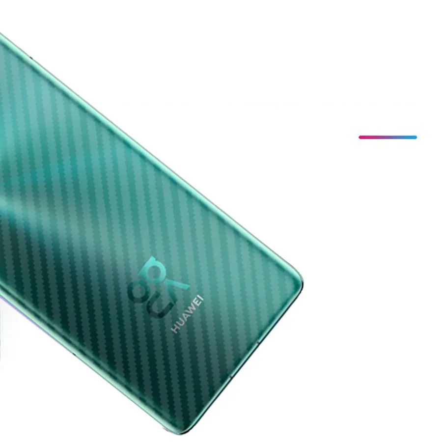 화웨이 P20 P30 P40 라이트 프로 노바 5T 스크린 프로텍터 메이트 40 30 20 10 라이트 명예 50 프로 20 라이트에 대한 5PCS 다시 탄소 섬유 필름