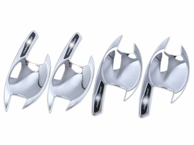 For Mitsubishi Pajero Sport QF 2020-2022 ABS Chrome Door Handle Bowl Cover Cup Cavity Trim Insert Catch Molding Garnish