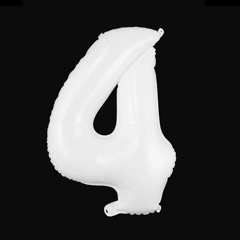 white 32inch Number 0-9 Foil Birthday Balloons 1st Birthday Wedding Party Decorations Baby Shower party decoration 2nd birthday