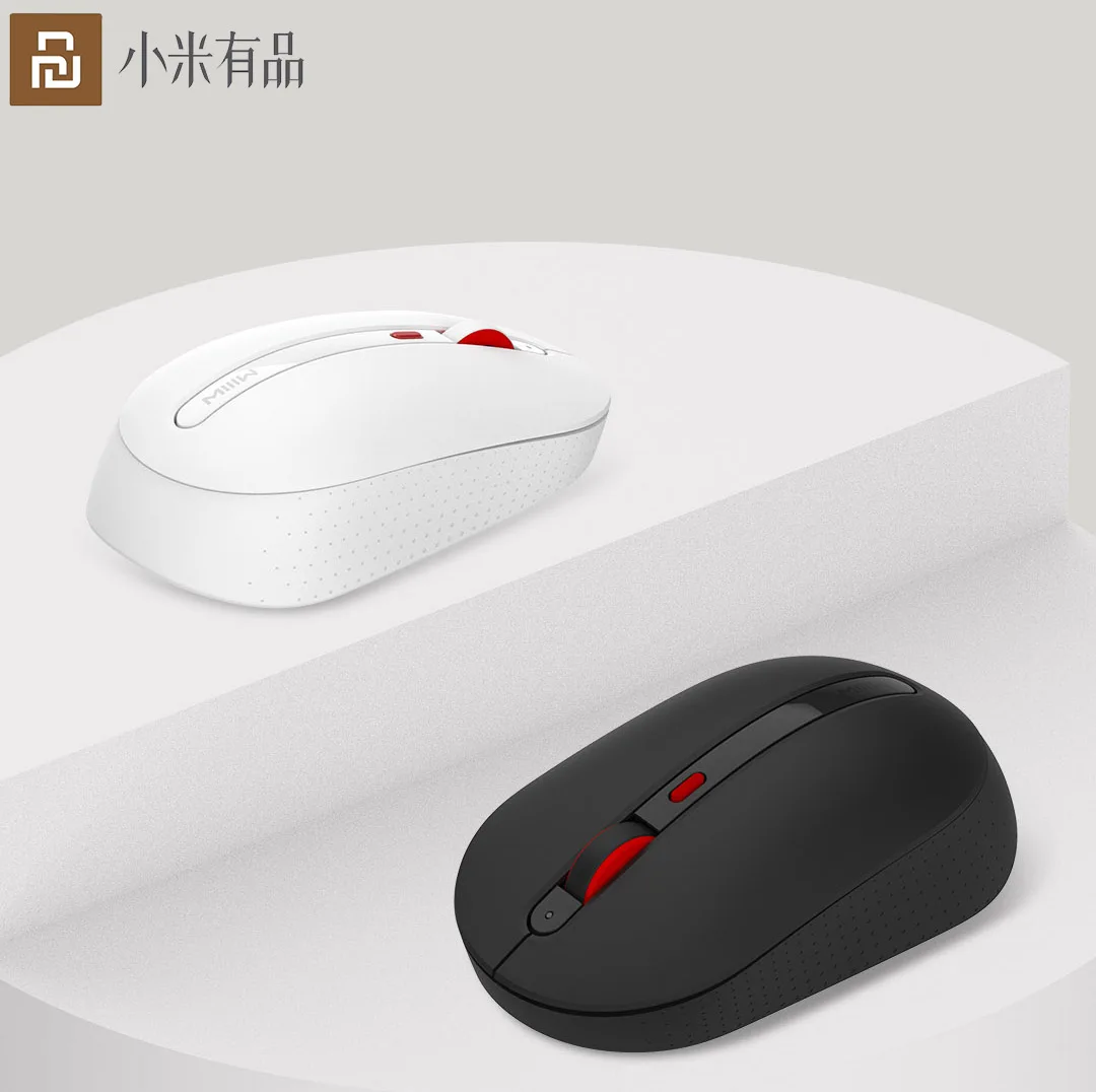 Original Xiaom MIIIW Portable Mouse Remote Wireless Optical RF 2.4GHz 1600DPI USB Mode Connect Computer Windows 7 / 8 / 10 XP