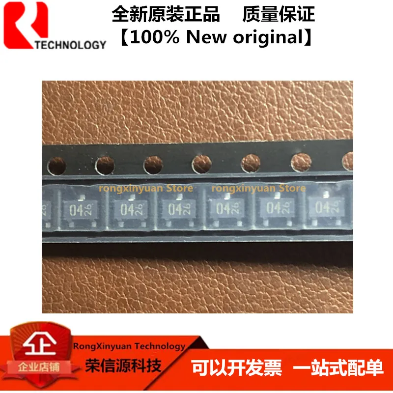 100pcs DTC114TKAT146 DTC114TKA T146 04 SOT-23 DTC114 SMT3 Transistores NPN 10KΩ 100mA 50V Digital 100% original Novo