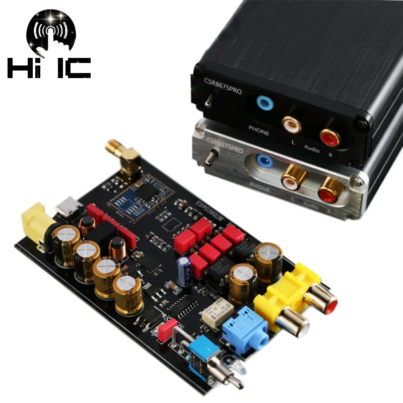 QCC5125 Bluetooth 5.1 Receiver ES9038Q2M Decode HiFi Audio Board Adapter LDAC+APTX HD Wireless HiFi Audio Module DAC