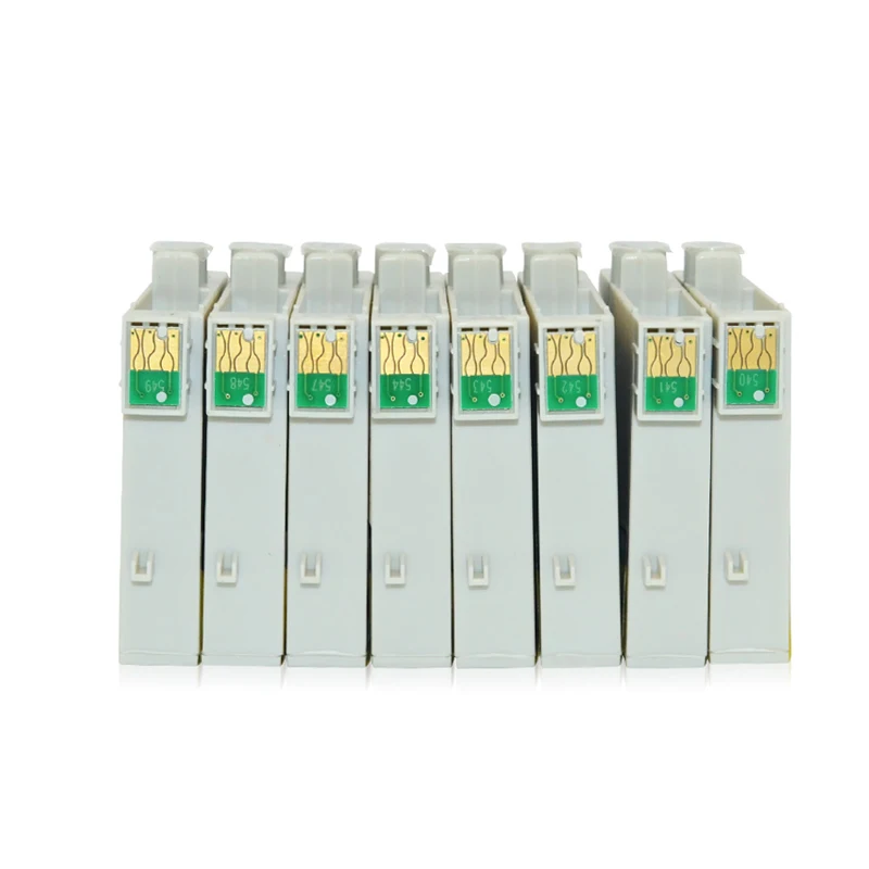 Datasonic 8pcs Compatible Ink Cartridges For Epson T0540 T0541 T0542 T0543 T0544 T0547 T0548 T0549 Inkjet Stylus Photo R800