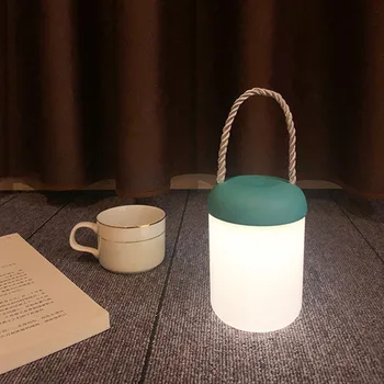 Draagbare Led Nachtlampje Touch Dimbare Outdoor Lantaarn Usb Oplaadbare Slaapkamer Bedlampje Voor Kinderen Baby Cadeau