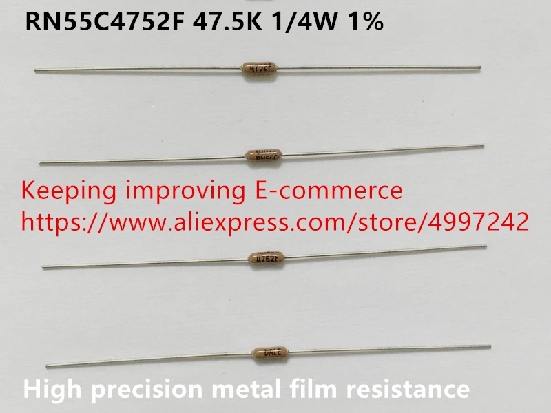 Original new 100% RN55C4752F 47.5K 1/4W 1% high precision metal film resistance (Inductor)
