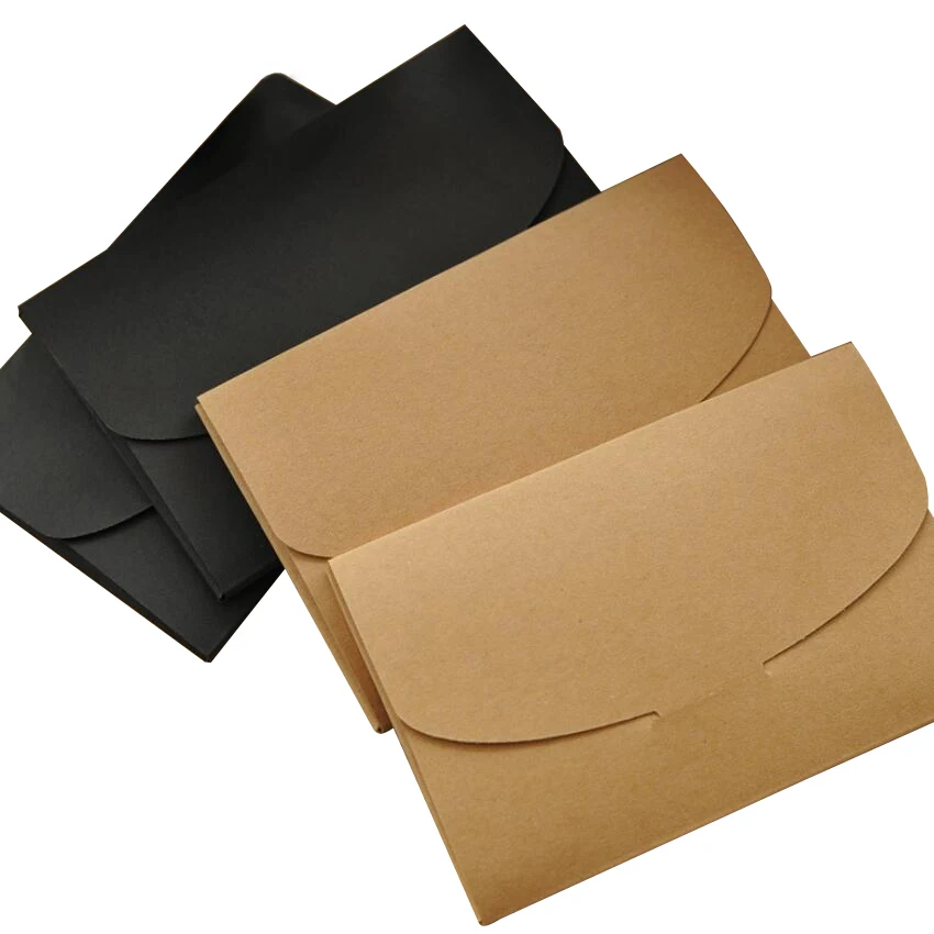 10pcs/lot new Vintage Kraft Paper DIY Multifunction Envelope Postcard bag Package box students diy tools packaging box wholesale