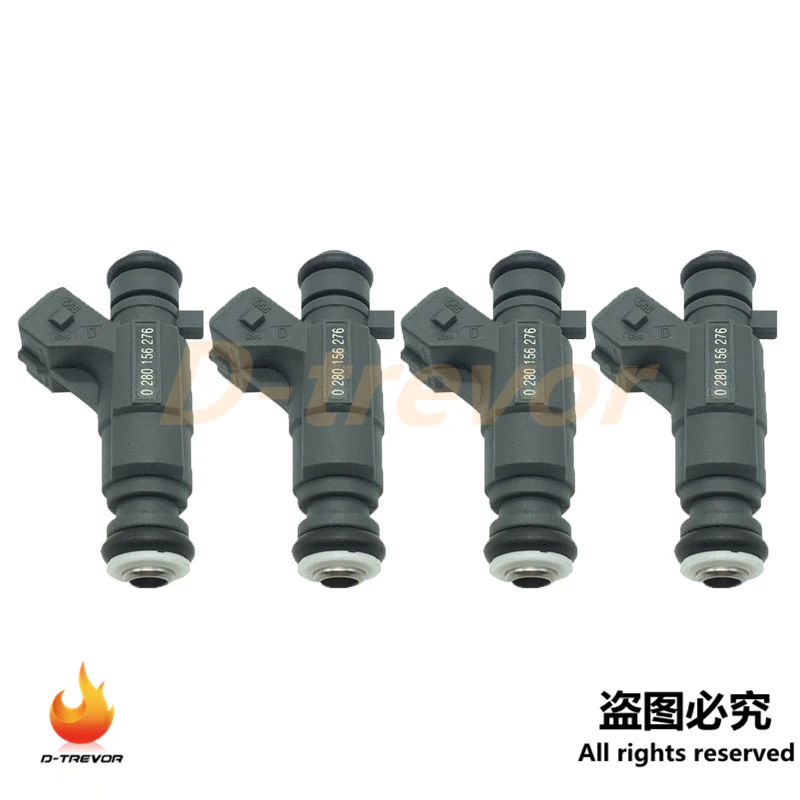 4Pcs OEM 0280156276 Fuel injector Nozzle For Jinbei Grace Yangtze Zhongxing pickup