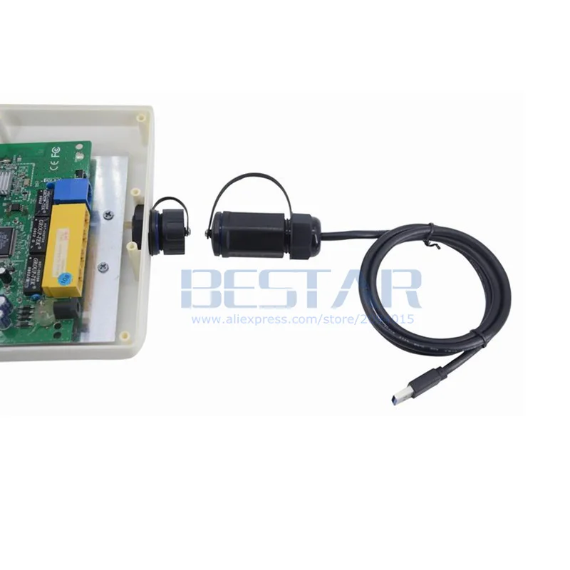 10Pin M25 IP68 USB 3.0 نوع أنثى المقبس التوصيل مقاوم للماء تمديد كابل 1 متر/1.5 متر/3 متر مع غطاء مقاوم للغبار 3FT/5FT خيارات طول