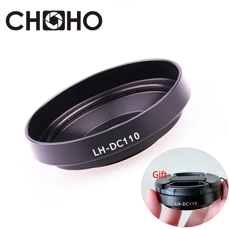 37 มม.เลนส์ LH-DC110 LHDC110 LH DC110 โลหะ + เลนส์กล้อง Lente อุปกรณ์เสริมสำหรับ Canon G1X Mark III g1XM3 G1X3