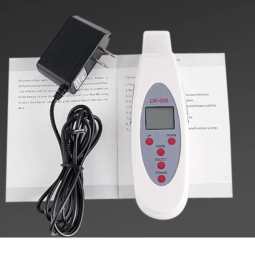 Powerful Digital face LCD 4 modes Ultrasound Ultrasonic Face Skin Cleaning Skin care  Acne Removal Spa face Pores Cleanser