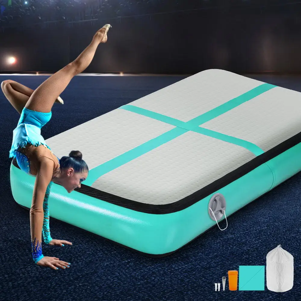 Hot Koop Yoga Gym Air Board Gratis Verzending Opblaasbare Air Blok Cheerleading Airtrack Floor Mini Size Sport Matras Voor Tumbling