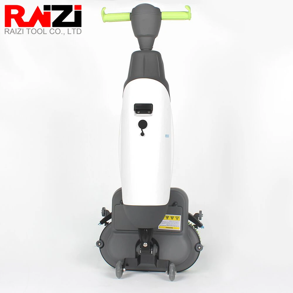 Raizi Mini Floor Scrubber with Battery Multifunctional Dual Brush Hotel Restaurant Industrial 110/220v Floor Cleaning Machine