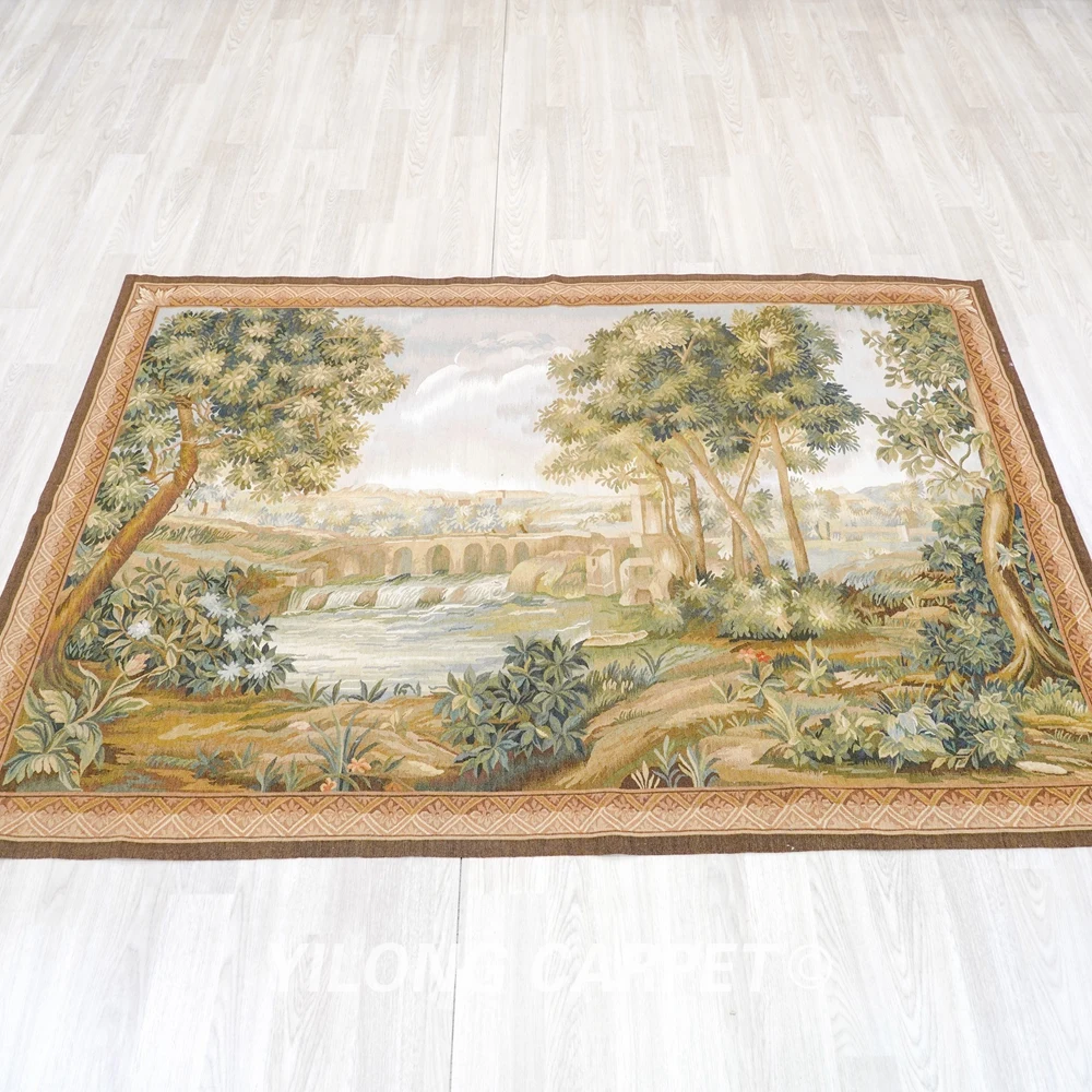 140x200cm French aubusson customized tapestry hand woven aubusson tapestry (TJ349W)