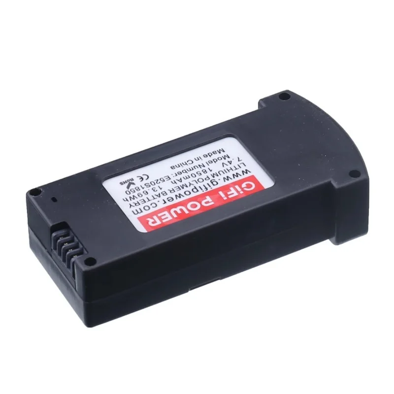 Upgrade 2Pieces 7.4V 1200mah to 1850mAh LiPo Battery For E520 E520S JD-22S RC Quadcopter Spare Parts 7.4V Battery For E520 Drone