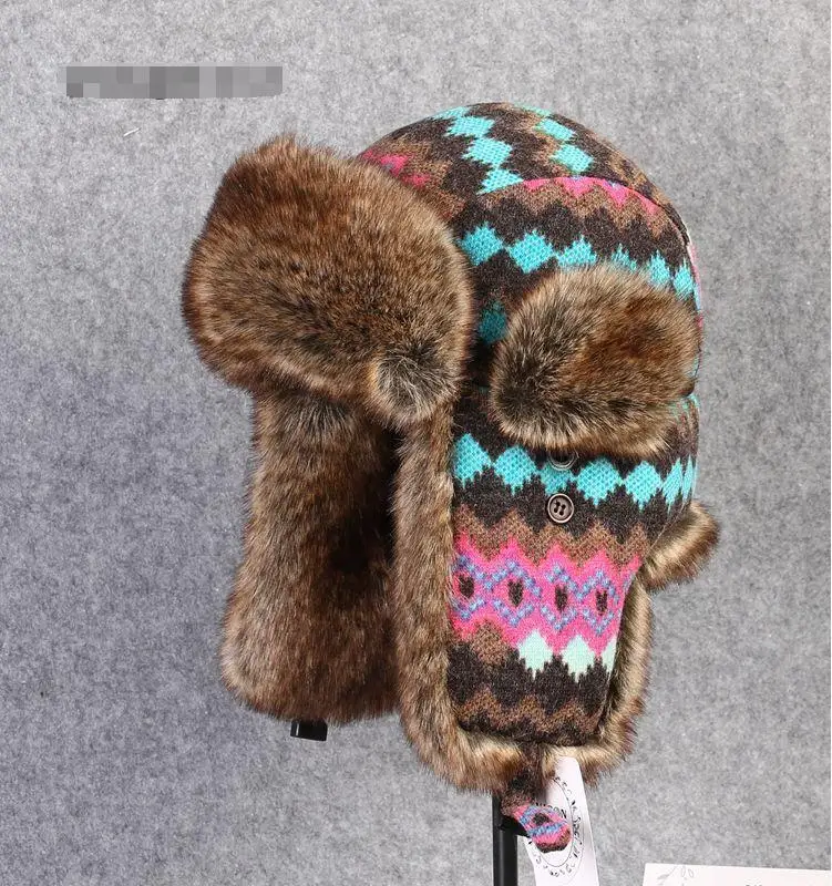 

Super warm!Autumn winter men women Korean style trend lei feng cap winter skiing cap ear flight winter parent-child hat TB3727