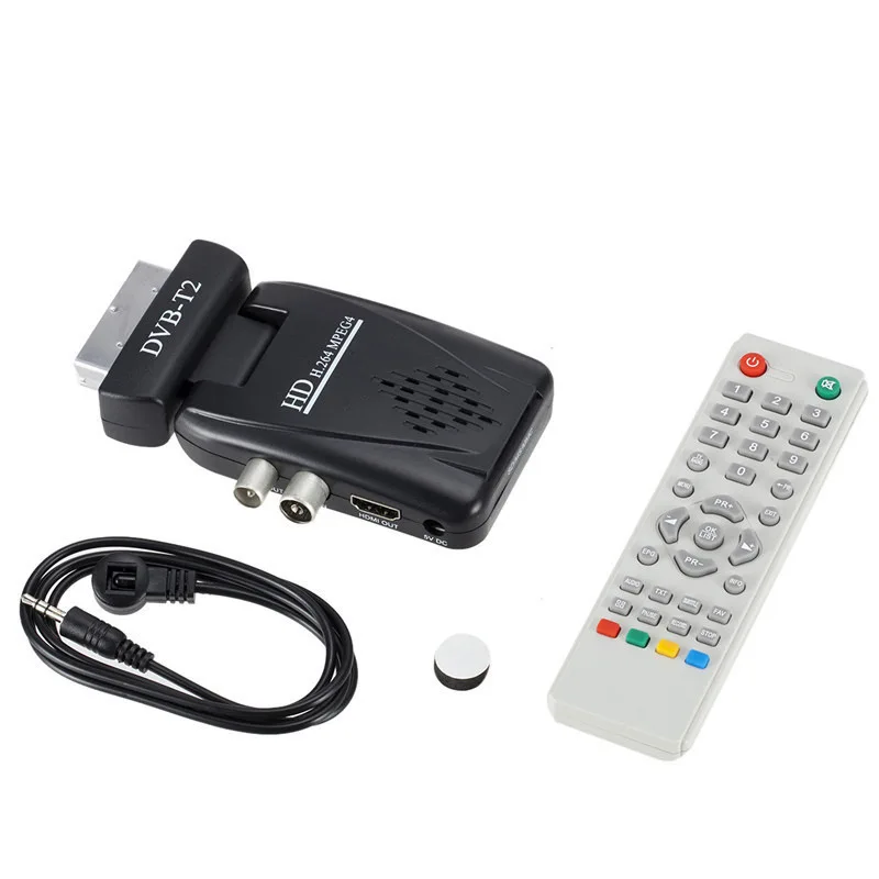 

HD Scart Dvb T2 Digital Tv Tuner Tv Decoder Supports HDMI/Scart Output 1080P Usb Port t2 tuner