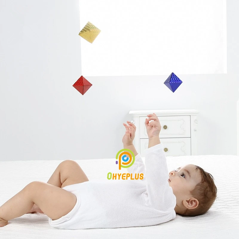 Montessori Set Ponsel Mainan Bayi untuk Pengalaman Visual Anak Usia Dini Permainan Pendidikan Anak Perempuan Laki-laki Munari/ Octahedron/ Gobbi/ Dancer