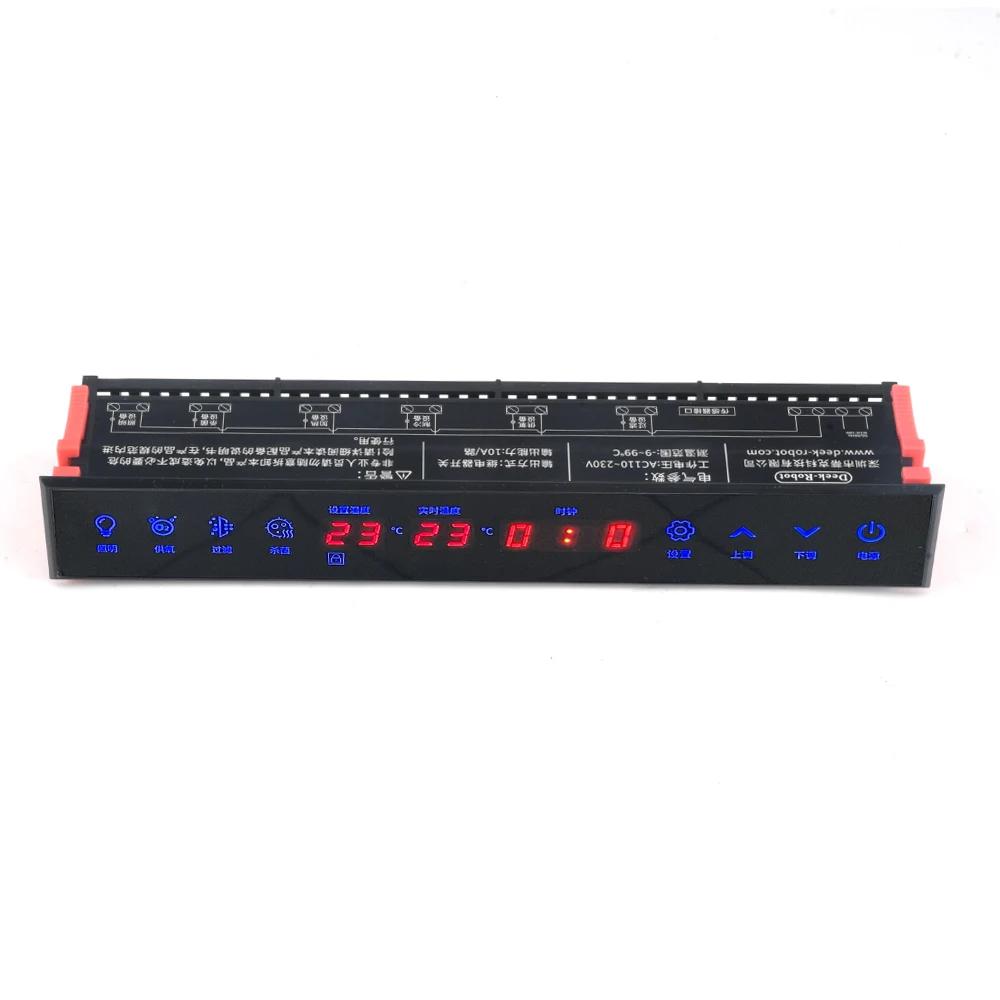 AC110-230V Aquarium Thermostat Temperature Controller Thermometer 6- Channel Relay Output Instrument Tools