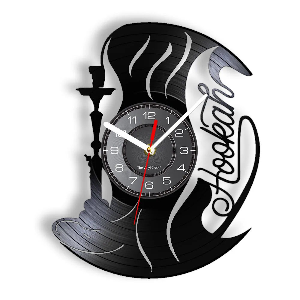 Hookah Shisha Smoking Wall Clock Vintage Album Vinyl Sheesha Decor For  Hookah Club Vape Lounge Bar Artwork Silent Quartz Clock - AliExpress 15