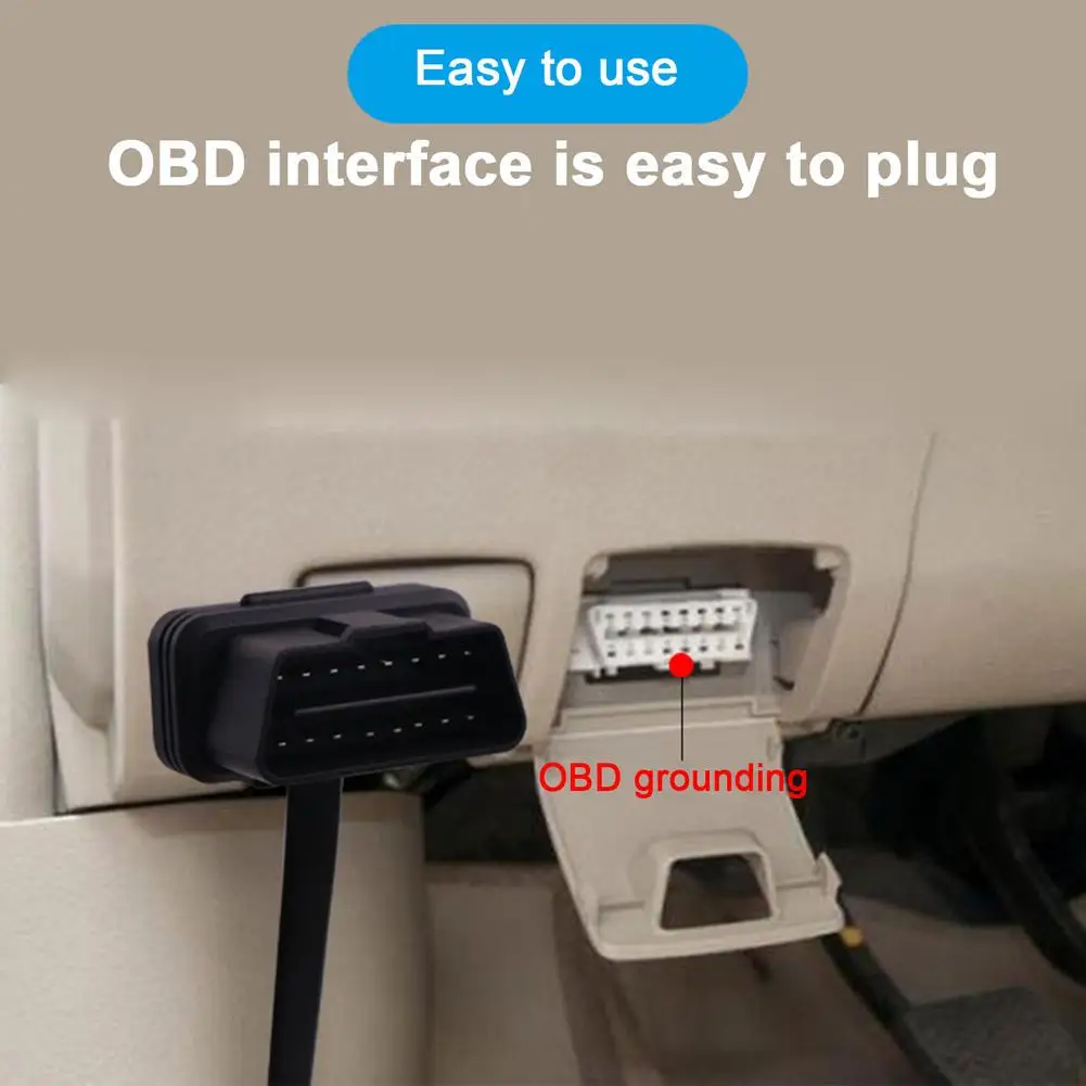 OBD2 Splitter Car Computer Splitter Plug Data Cable OBD2 Conversion Interface Extension Cable Easy To Plug And Unplug