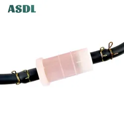 10mm Diameter Clear Motorcycle Petrol Gas Fuel Gasoline Filter for Scooter Motorcycle Moped Scooter Dirt Bike ATV Go Kart #b
