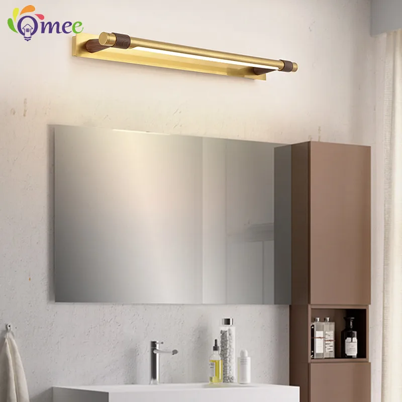 Nordic Decor Black Gold Vanity Lights LED American Bathroom Mirror Light Cabinet Lamp Bathroom Waterproof Vanity Desk Mirror Lam