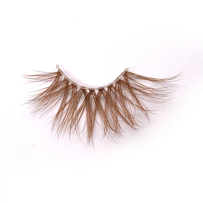 9 models brown 3D mink lashes extension tool wholesale makeup Colored individual fluffy dramatic volume natural false eyelashes