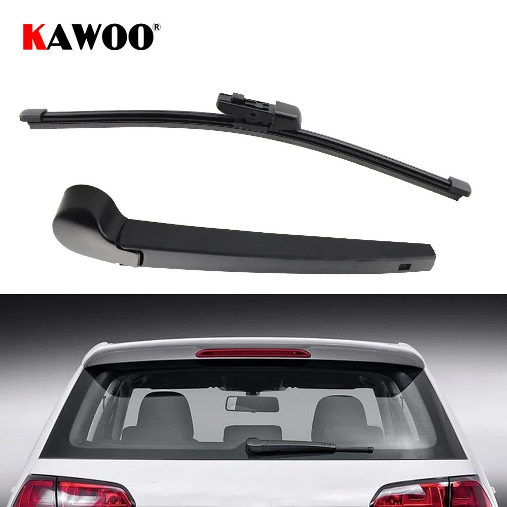 KAWOO Car Rear Wiper Blade Blades Back Window Wipers Arm For Volkswagen VW Golf 7 Hatchback 2014 - 2020 Year Car Accessories