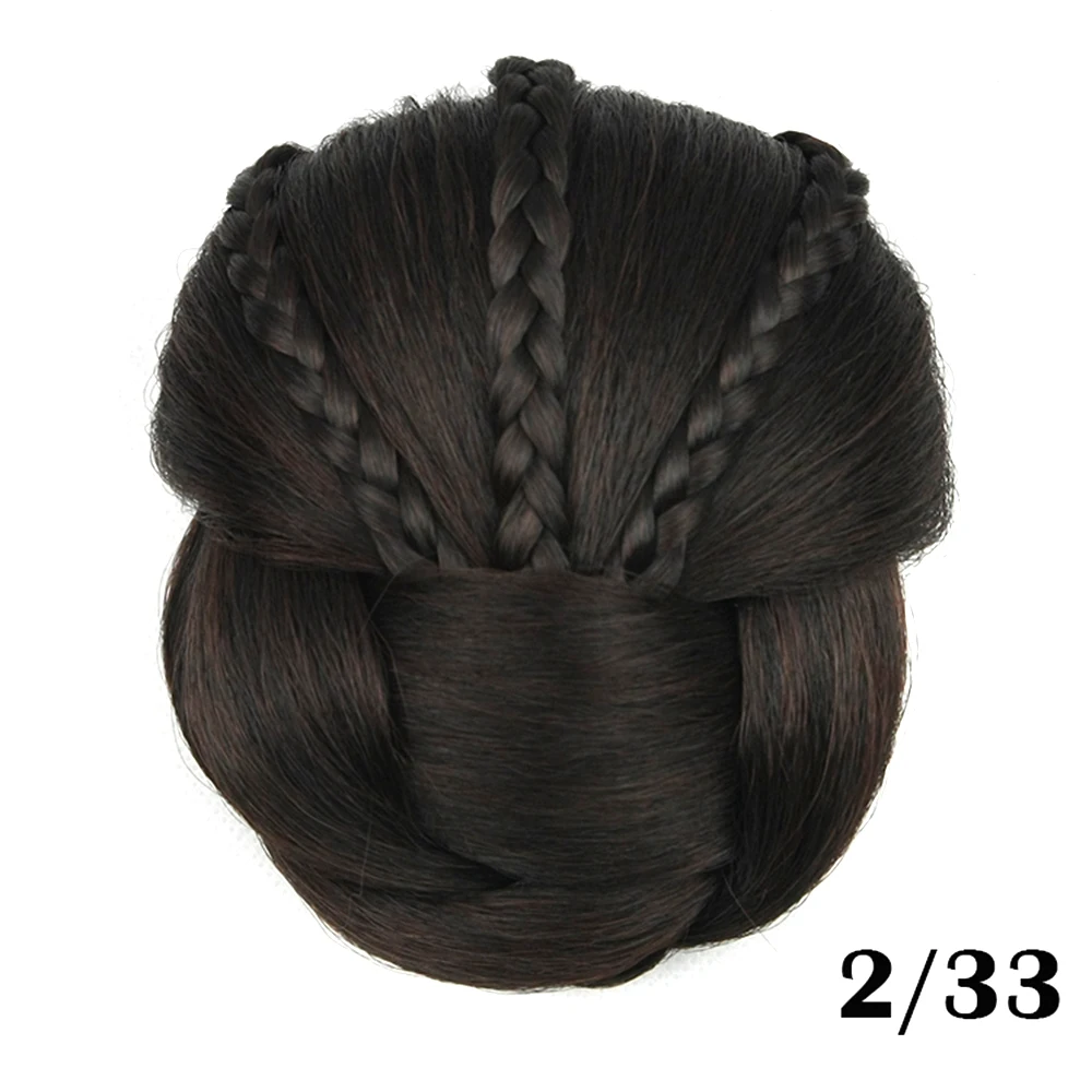 Soowee synthetischer Chignon clip in gefälschtem Haar Brötchen Abdeckung Donut bsh unordentlich Brötchen Haar teile Scrunch ies für Frauen