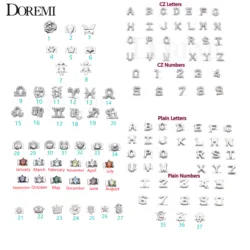 DOREMI DIY Letters /Charms. Leave messages of your charms to seller.