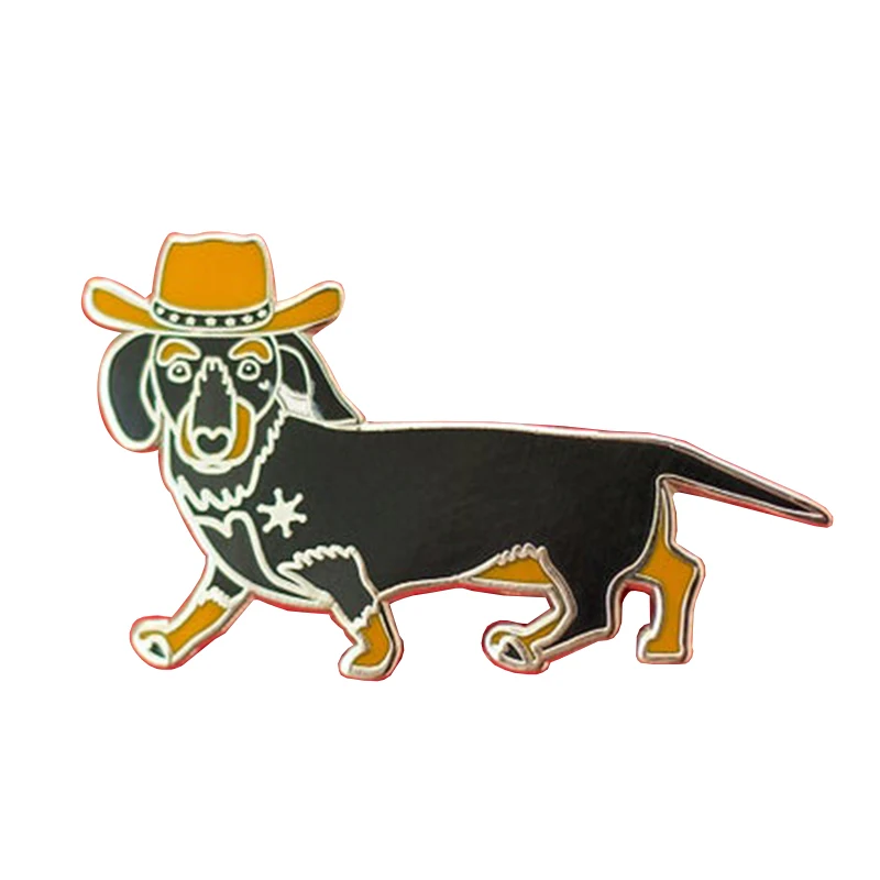 Dachshund, Get A Long Little Doggie Enamel Pin  Puppy Dog